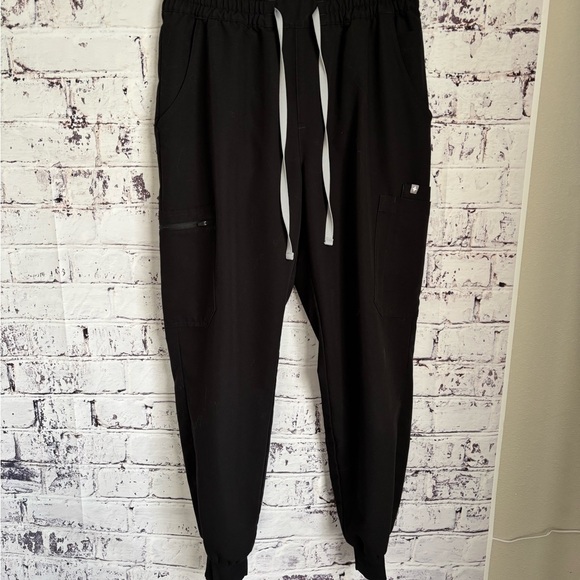 Figs Pants - Figs Black Scrub Pants